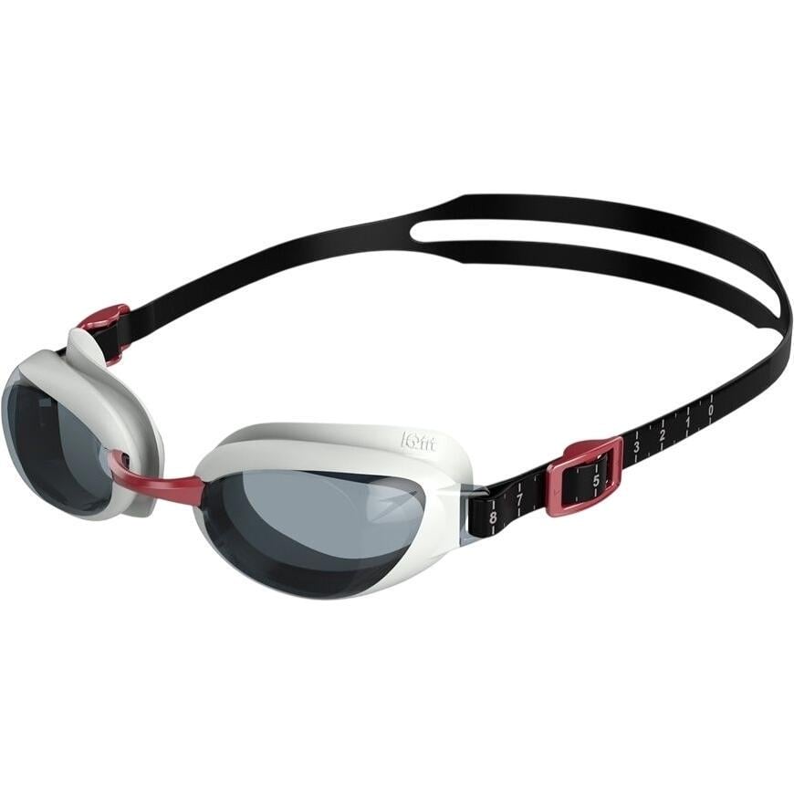 Окуляри для плавання Speedo AQUAPURE GOG AU Біло-червоно-чорний (8-090028912)