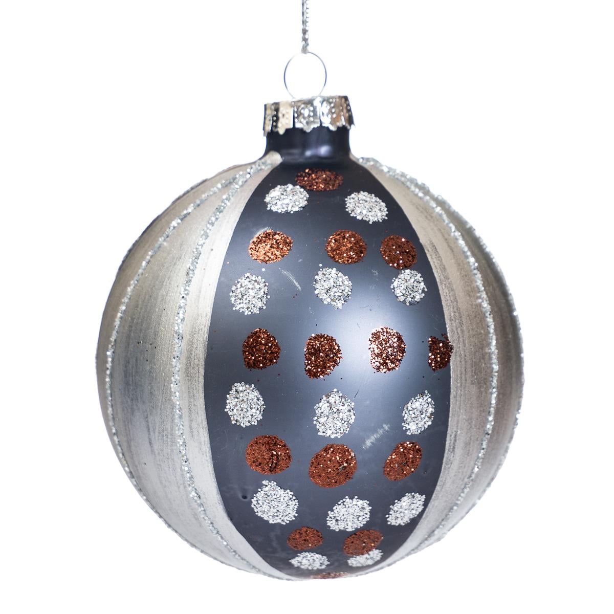 Набор новогодних украшений Elisey Шар Блестящие горошины d 9 см 6 шт. (6000-011)