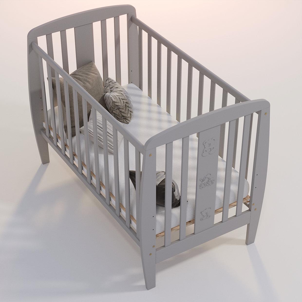 Детская кроватка Дубик-М Друзья Серый Детская кроватка Дубик-М Друзья Серый