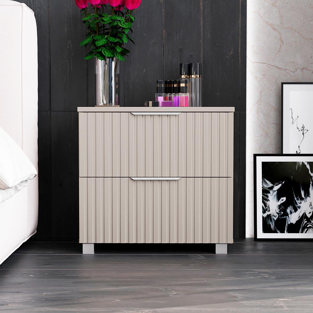 Тумба прикроватная Саванна К-25 50x53x40 см Кашемир (01373) - фото 2 Тумба прикроватная Саванна К-25 50x53x40 см Кашемир (01373) - фото 2