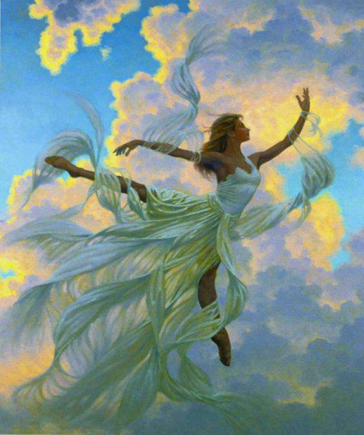 Картина по номерам Josef Otten Балерины Балет в небе 40х50 см в термопакете (3150RA_O-mt)