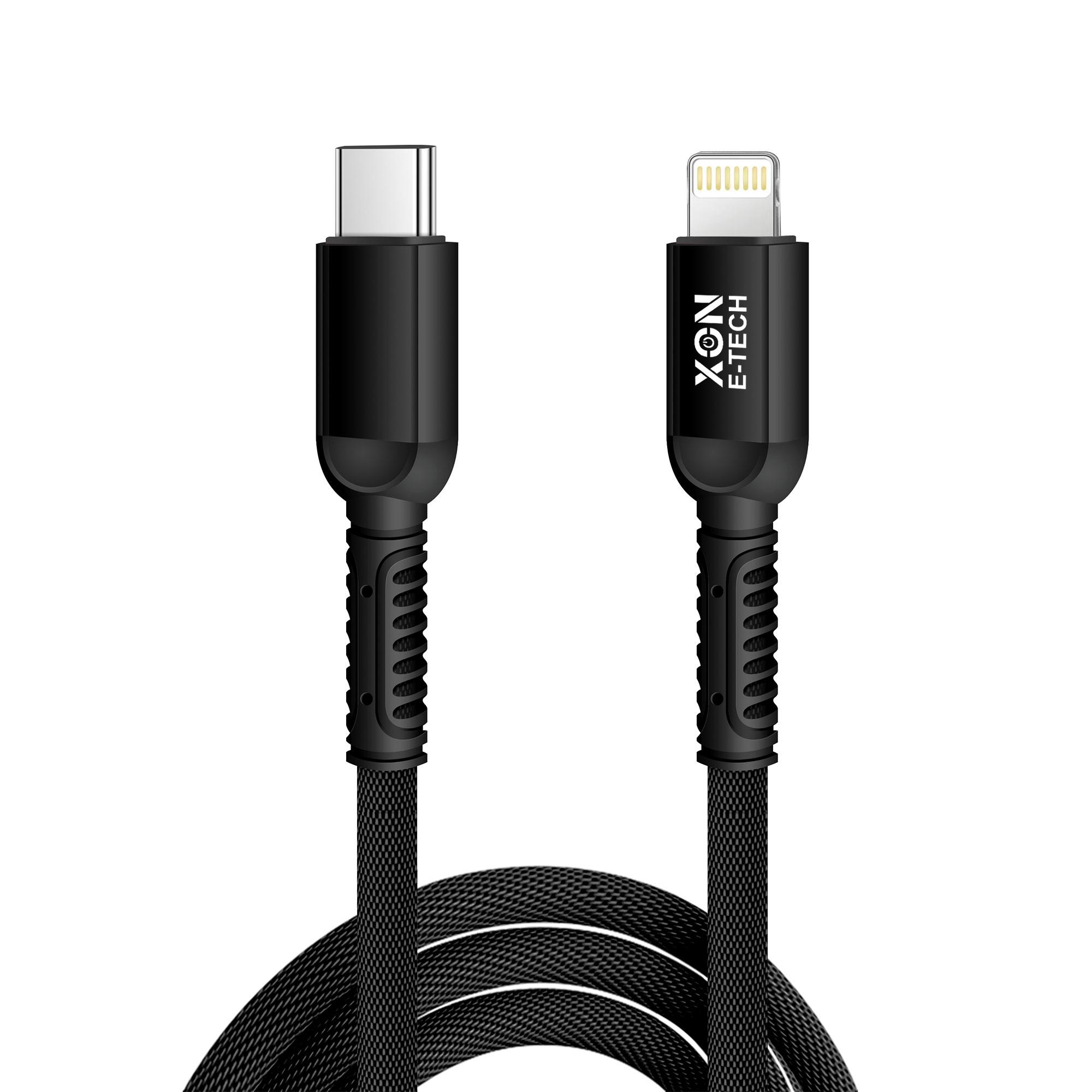 Кабель XON SmartCable UniLink Type-C - Lightning PD 20 Вт 1 м Черный (SU20CL2W1B 579)