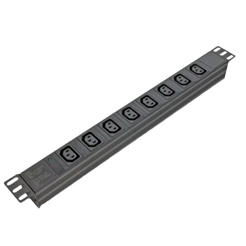 Силовой блок Kingda 19" KD-IEC1008WKPB19A-C14 на 8 розеток 10А C14 50-60Гц Black (33352970)