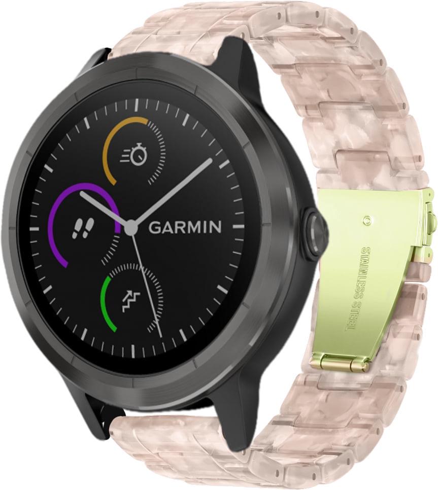 Ремінець зі смоли Resin для смарт-годинника Garmin Vivoactive 3 Pink (28796-31) Ремінець зі смоли Resin для смарт-годинника Garmin Vivoactive 3 Pink (28796-31)