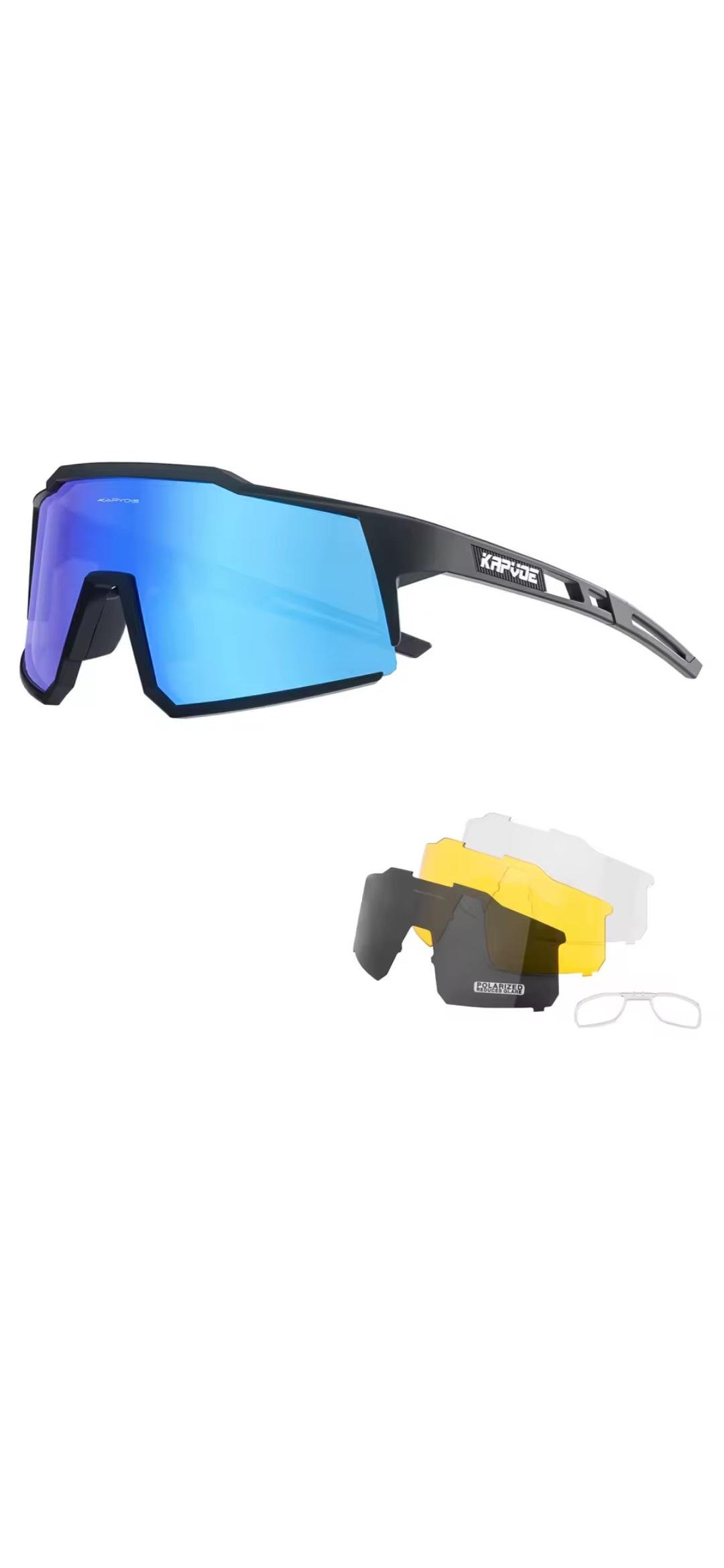 Солнцезащитные очки велосипедные Kapvoe KE9022 UV400 Unisex Blue (29112)