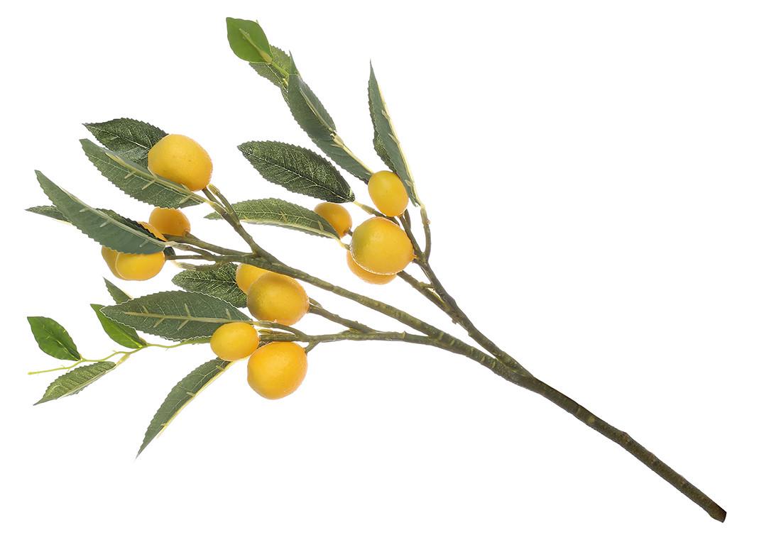 Декоративная ветка с плодами BonaDi Лимона 51 см (119-023)