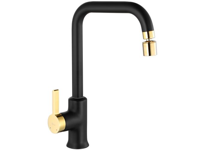 Смеситель для кухни REA Polo Черный/Золотой (REA-B9980)