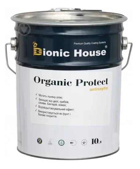 Ґрунтовка-антисептик для дерева Organic Protect 10 л (19320028) - фото 1