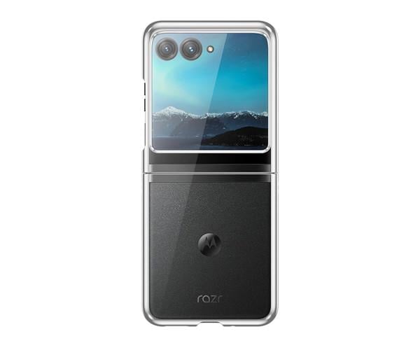 Чехол-накладка Omeve Frame для Motorola Razr 40 Ultra Серебряный - фото 1