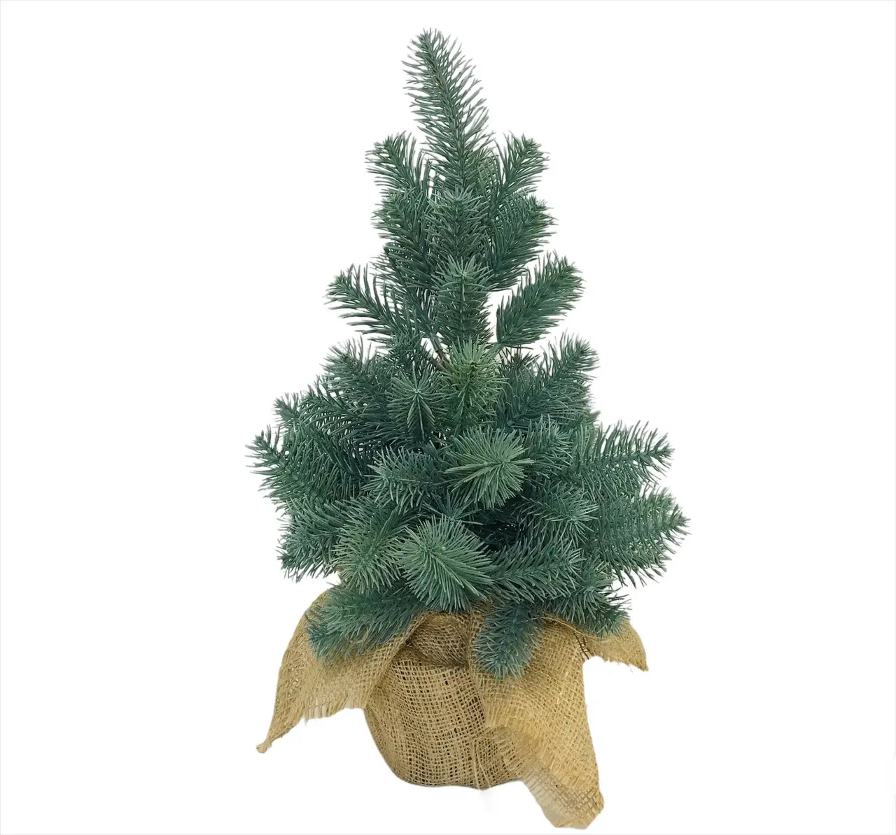 Елка искусственная литая Premium в мешковине 50 см Голубой (100/50/B)