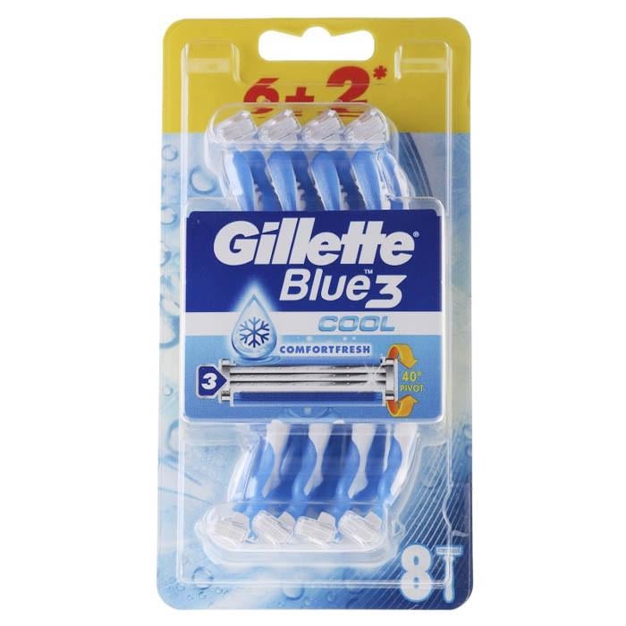 Станки для бритья Gillette Blue 3 Cool Men 6+2 шт. (1677114679)