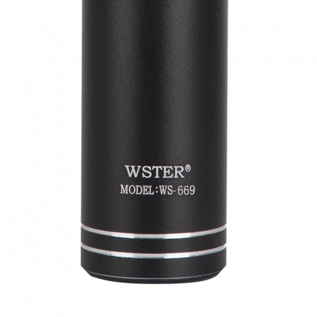 Дитячий портативний бездротовий Bluetooth мікрофон караоке Wster WS 669 Black - фото 5