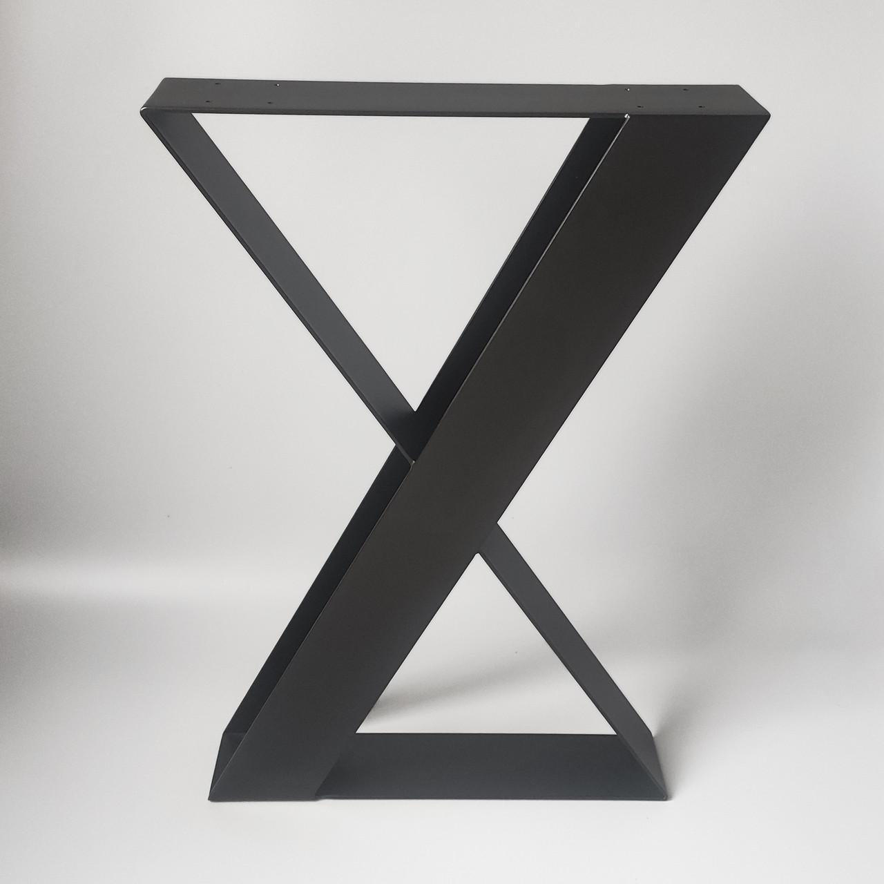 Опора для стола из металла 500х108 мм H 730 мм стальная пластина 100x4,0 мм Черный (1139) - фото 2 Опора для стола из металла 500х108 мм H 730 мм стальная пластина 100x4,0 мм Черный (1139) - фото 2