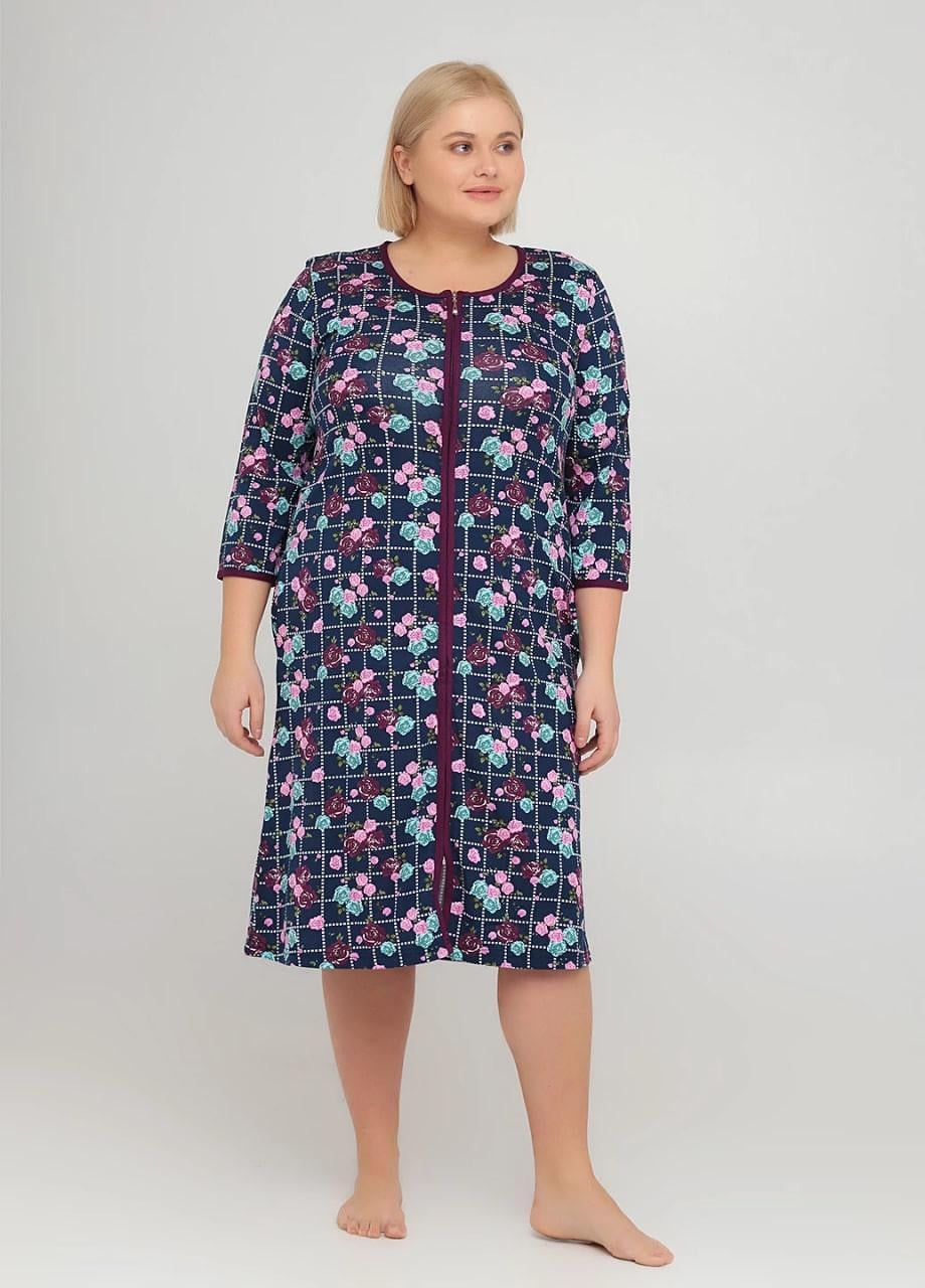 Халат Wild Love 3XL Синий (82829-3XL) Халат Wild Love 3XL Синий (82829-3XL)