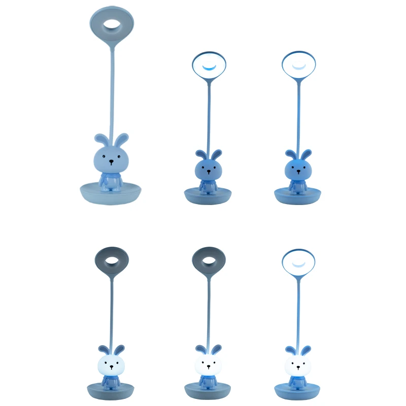 Лампа настільна KITE Bunny LED з акумулятором Блакитний (K24-492-1-3) - фото 4