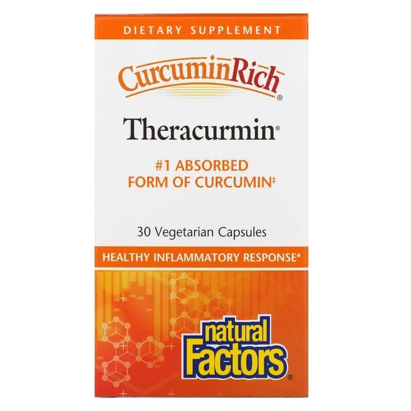 Куркумин Natural Factors CurcuminRich Theracurmin Curcumin экстракт куркумы 30 капс.