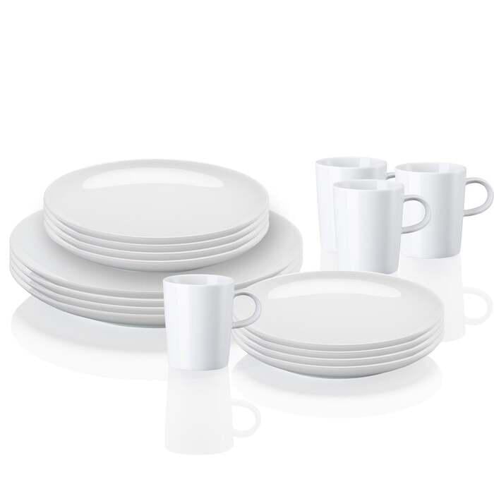 Столовий сервіз Arzberg Cucina сімейний 16 пр. Білий (33497585)