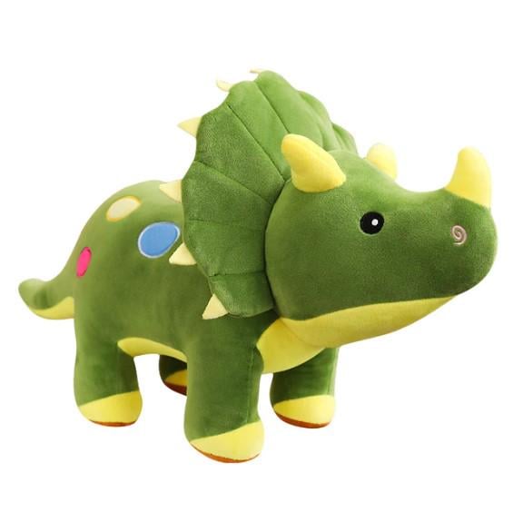 Игрушка мягкая Динозавр трицератопс 40 см Зеленый (DZ40G) Игрушка мягкая Динозавр трицератопс 40 см Зеленый (DZ40G)