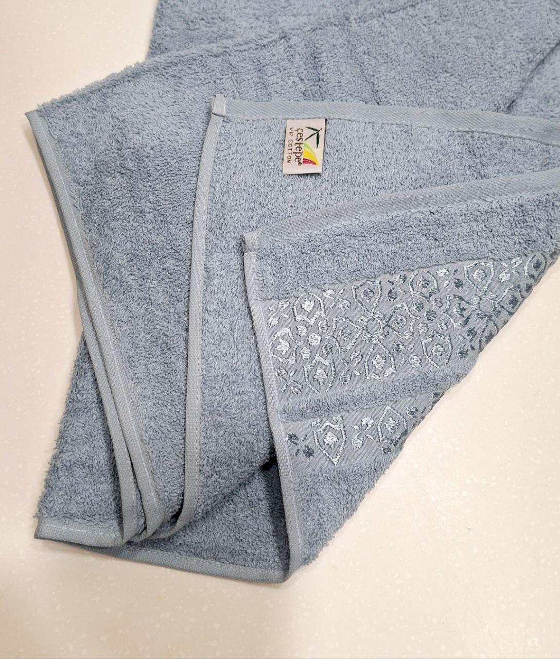 Рушник для обличчя махровий Cestepe VIP Cotton 50x90 см Блакитний (1618) - фото 2 Рушник для обличчя махровий Cestepe VIP Cotton 50x90 см Блакитний (1618) - фото 2
