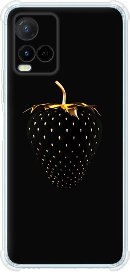 Чехол на Vivo Y21s Черная клубника (3585sp-2550-42517)