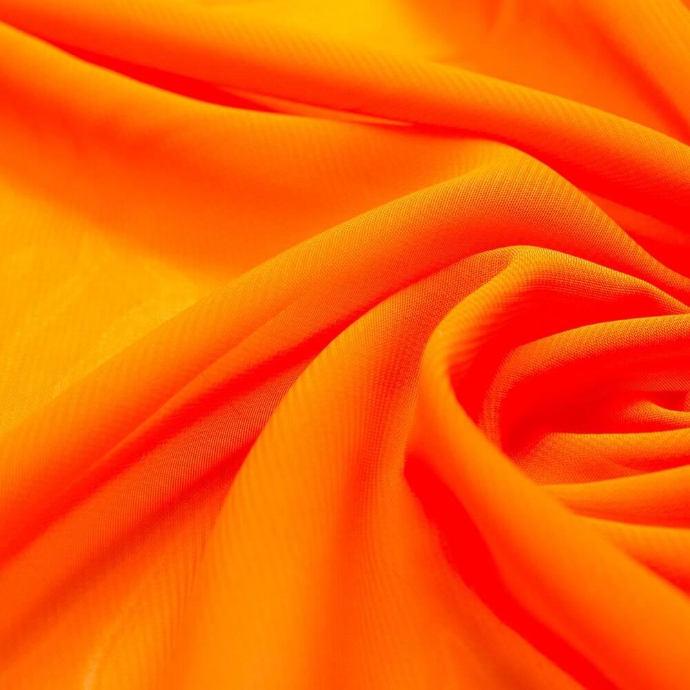 Ткань шифон Мульти Оранжевый (12238)