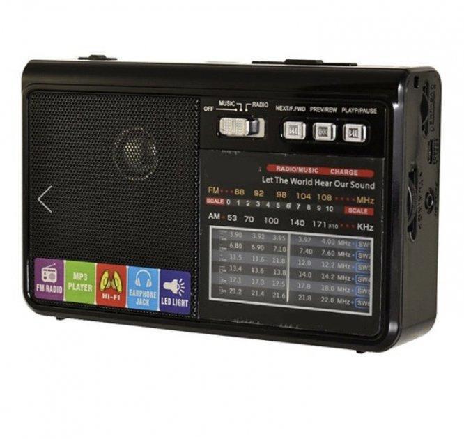 Колонка-радиоприемник аналоговый RX-1313 USB/FM Черный (RX-1313_256)