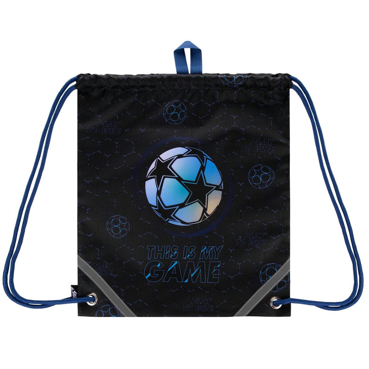 Сумка для обуви YES Football Game 40x35 см Черный (550042)