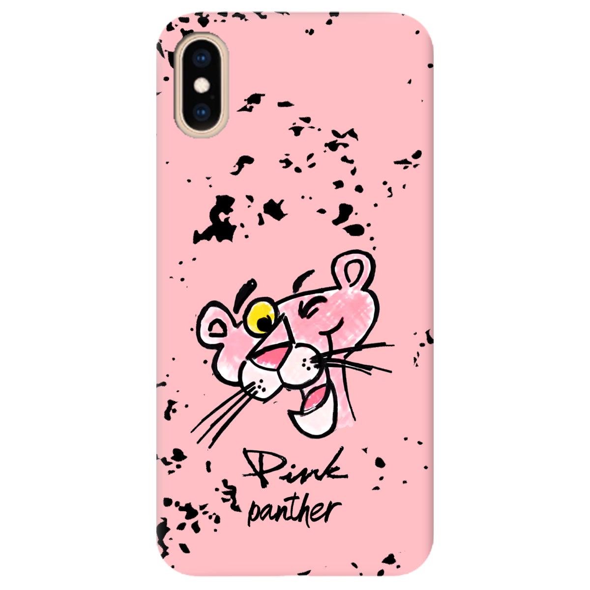 Силиконовый чехол Zorrov для Apple iPhone XS - Pink Panther (11170070262117542)