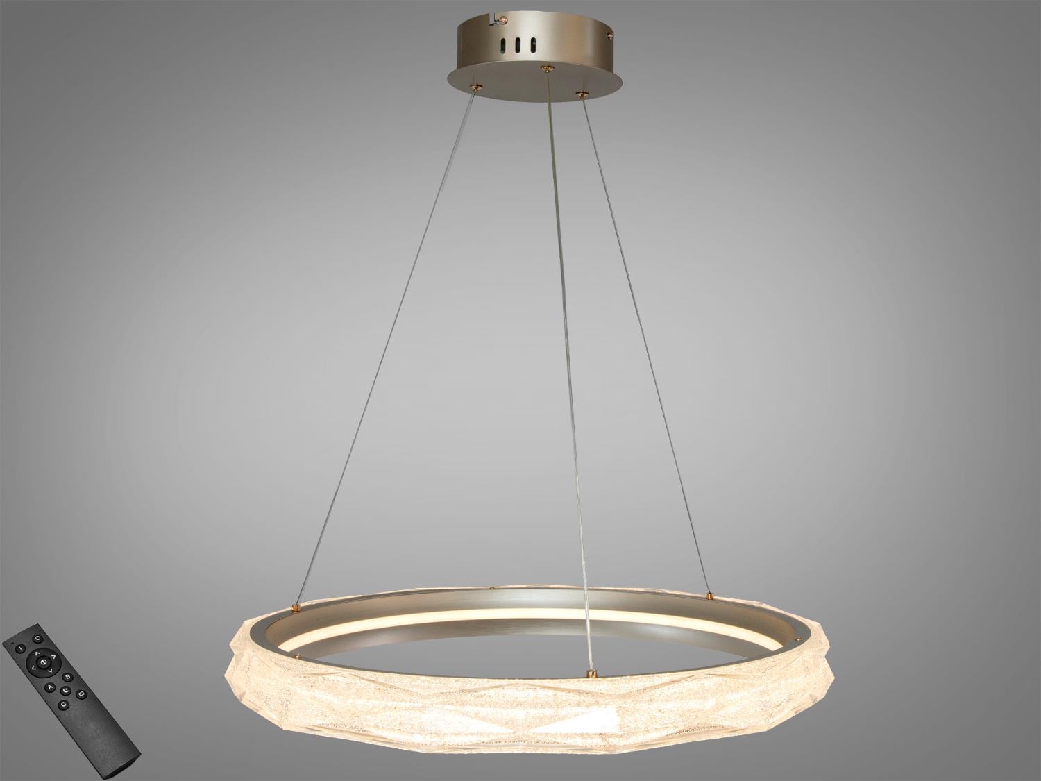 Люстра подвесная LED Diasha пульт/95Вт Золотой (583-600G)