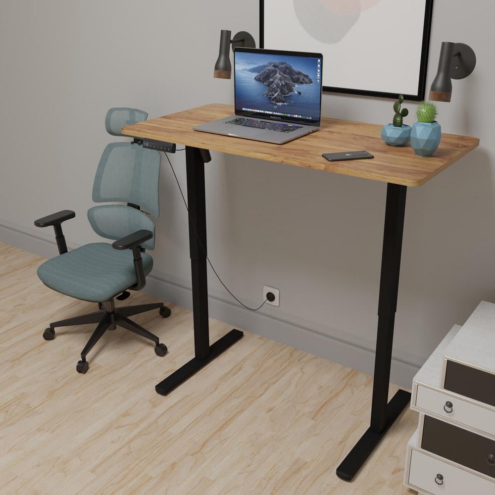 Стол Mealux PowerDesk Lite Mahogany c электрорегулировкой высоты (EVO-201 Lite Mahogany/B) - фото 2 Стол Mealux PowerDesk Lite Mahogany c электрорегулировкой высоты (EVO-201 Lite Mahogany/B) - фото 2