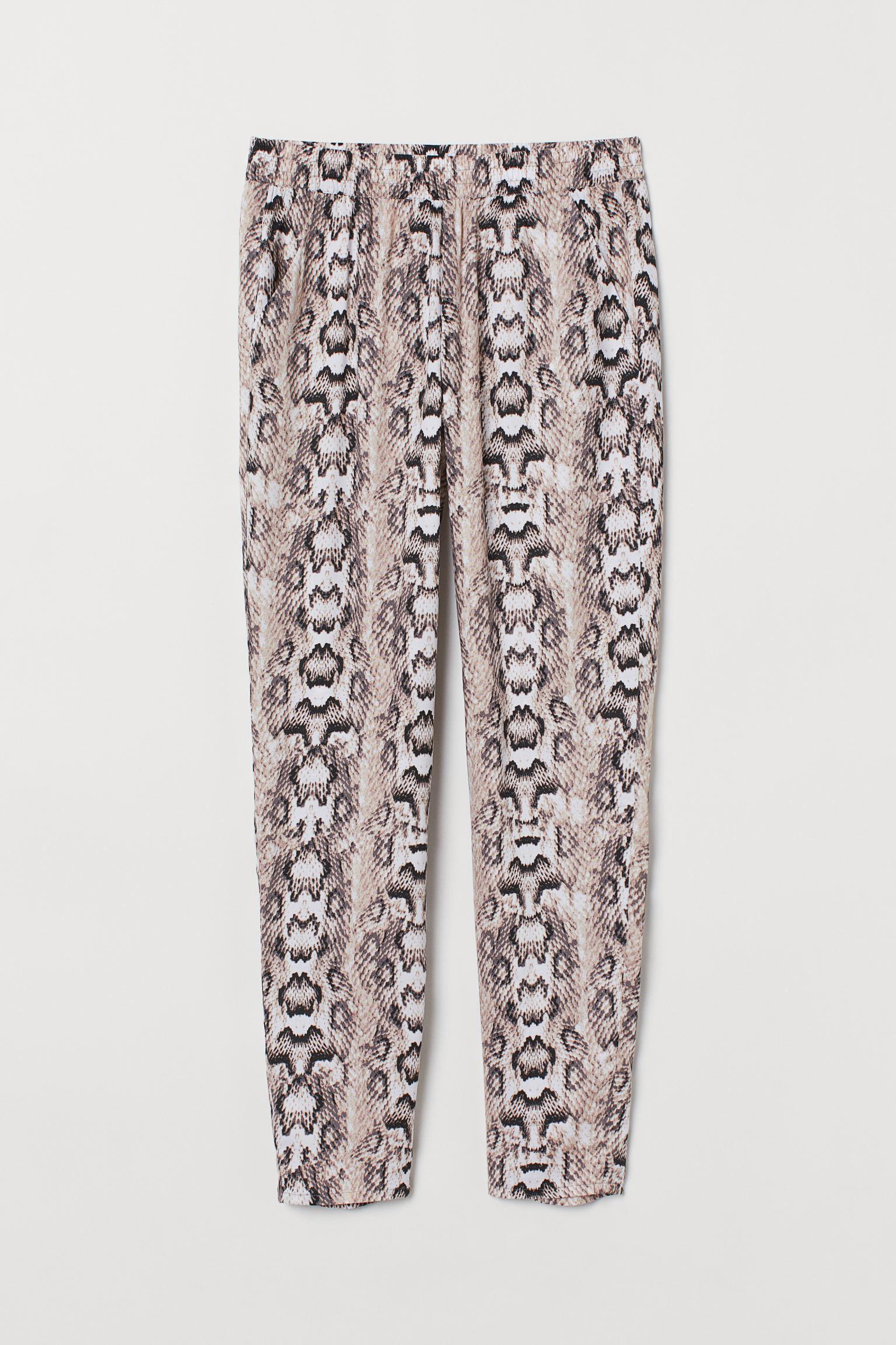 Брюки H&M Узор р. 32 Бело-бежевый (11065544779)