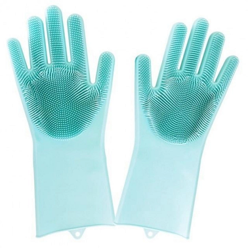 Перчатки для мытья посуды Magic Silicone Gloves Brush силиконовые (НФ-00001115-1)