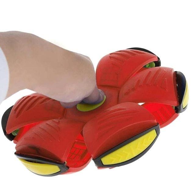 М'ячик-трансформер літаючий Flat Ball Disc НЛО Фрісбі з LED підсвічуванням для дітей (25206156) - фото 6 М'ячик-трансформер літаючий Flat Ball Disc НЛО Фрісбі з LED підсвічуванням для дітей (25206156) - фото 6
