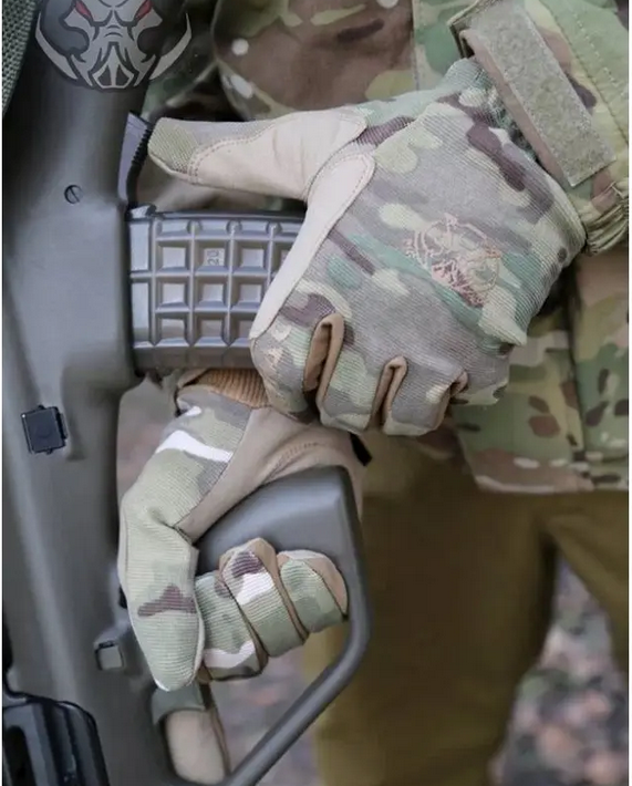 Рукавички стрілецькі MPG польові демісезонні з сенсорним пальцем 2XL Мультикам - фото 3