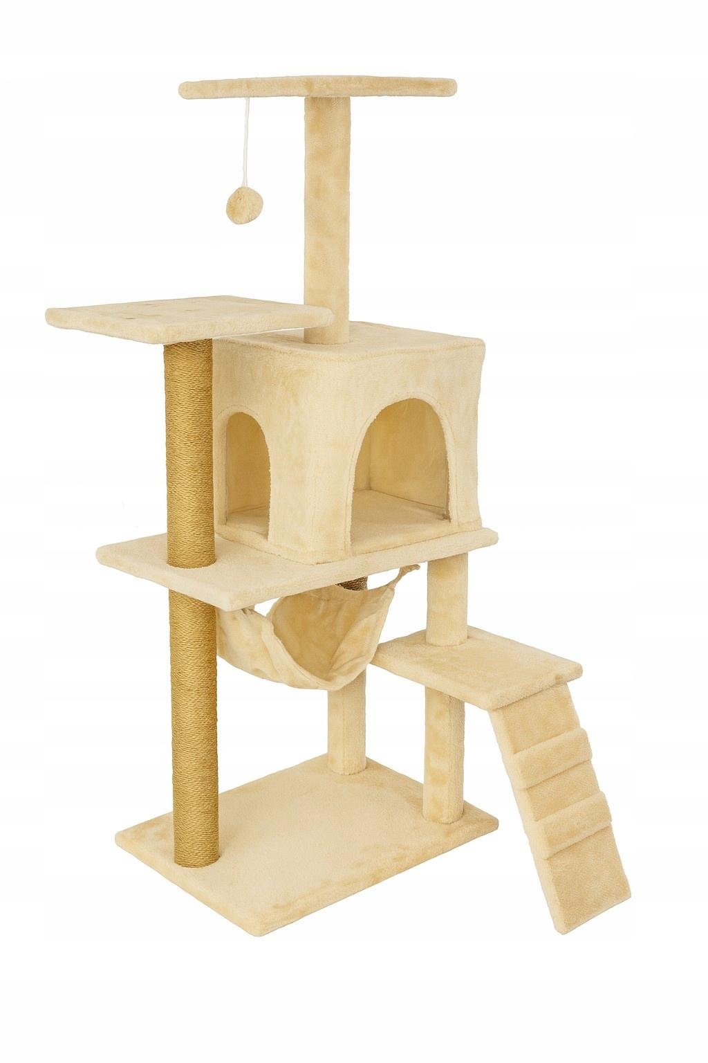 Кошачий будиночок-кігтеточка дерев’яний Pet HOBBY 125 см Бежевий (CTM-02-BE) Кошачий будиночок-кігтеточка дерев’яний Pet HOBBY 125 см Бежевий (CTM-02-BE)