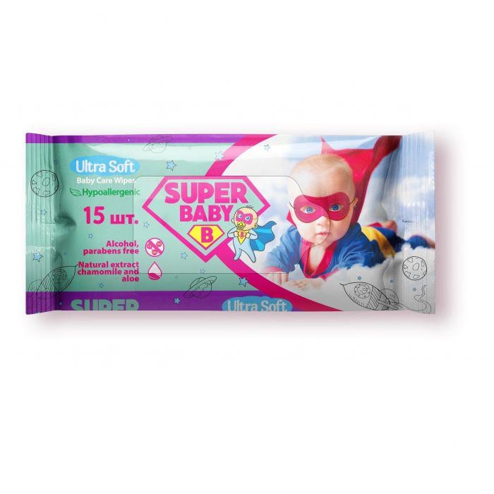 Влажные салфетки Super Baby Super Pack Fresh 15 шт. (4820207591035)