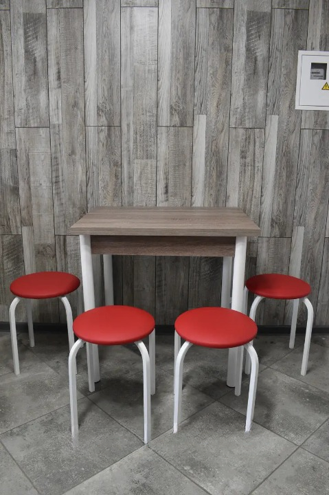 Кухонний комплект Оскар Стандарт стіл розкладний/табурети 4 шт. 60х80х75 см Сонома (28375240)