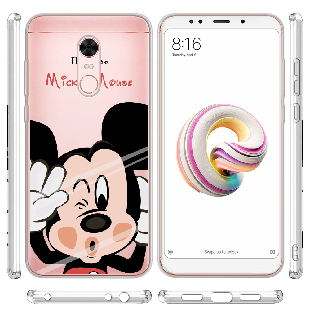 Чехол BoxFace Xiaomi Redmi 5 Plus Mister M Прозрачный силикон (32522-cc58-32522) - фото 3 Чехол BoxFace Xiaomi Redmi 5 Plus Mister M Прозрачный силикон (32522-cc58-32522) - фото 3