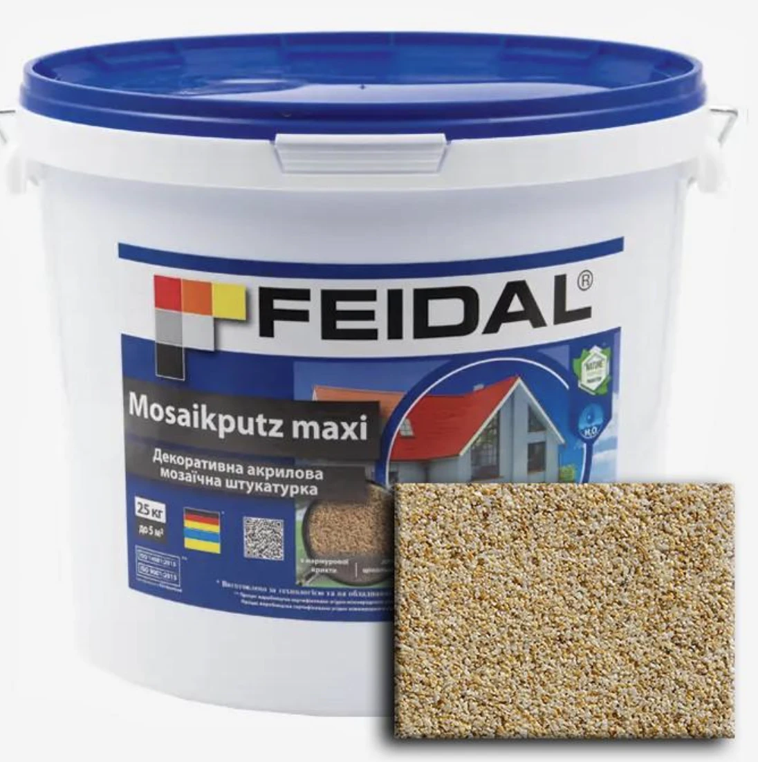Декоративная штукатурка акриловая мозаичная Feidal Mosaikputz maxi C33 15 кг (1886455810) Декоративная штукатурка акриловая мозаичная Feidal Mosaikputz maxi C33 15 кг (1886455810)