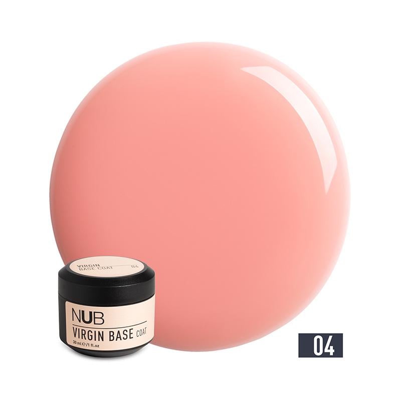 База камуфлирующая каучуковая для гель-лака NUB Virgin Base Coat 30 мл 04 Персиковая роза (90034973)