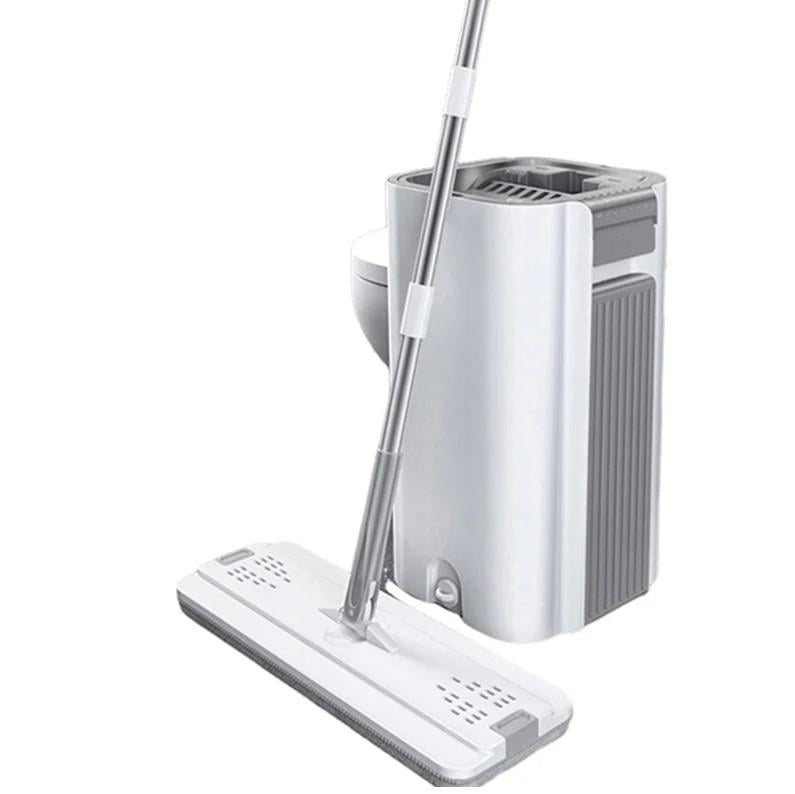 Швабра лентяйка с ведром и самоотжимом 8 л (17115) Швабра лентяйка с ведром и самоотжимом 8 л (17115)