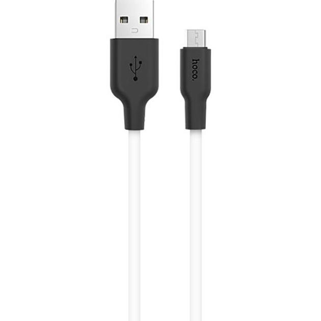 Кабель Hoco X21 Micro-USB 2A 1 м Black/White (26449223) - фото 2 Кабель Hoco X21 Micro-USB 2A 1 м Black/White (26449223) - фото 2