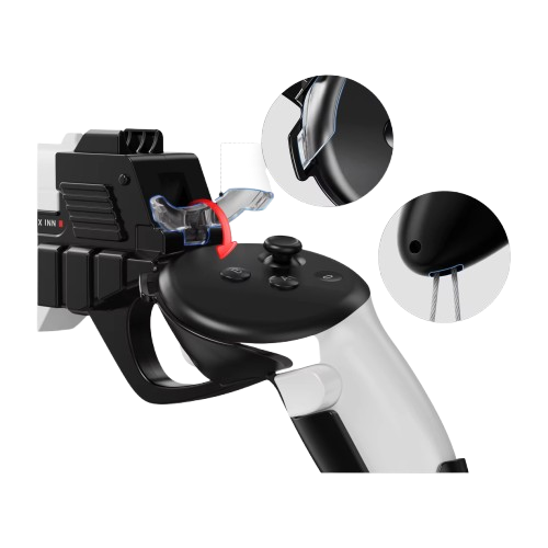 Тактильные аккумуляторные пистолеты с эффектами для Meta Quest 3/3S (ACS-TAPEMQ3) - фото 3 Тактильные аккумуляторные пистолеты с эффектами для Meta Quest 3/3S (ACS-TAPEMQ3) - фото 3