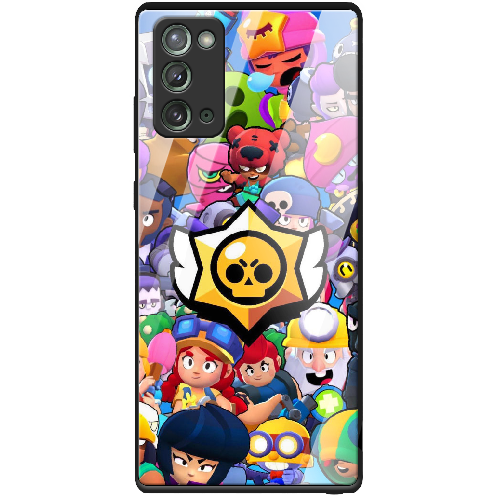 Чохол Boxface Samsung N980 Galaxy Note 20 Brawl Stars Чорний силікон зі склом (40568-up2389-41112)