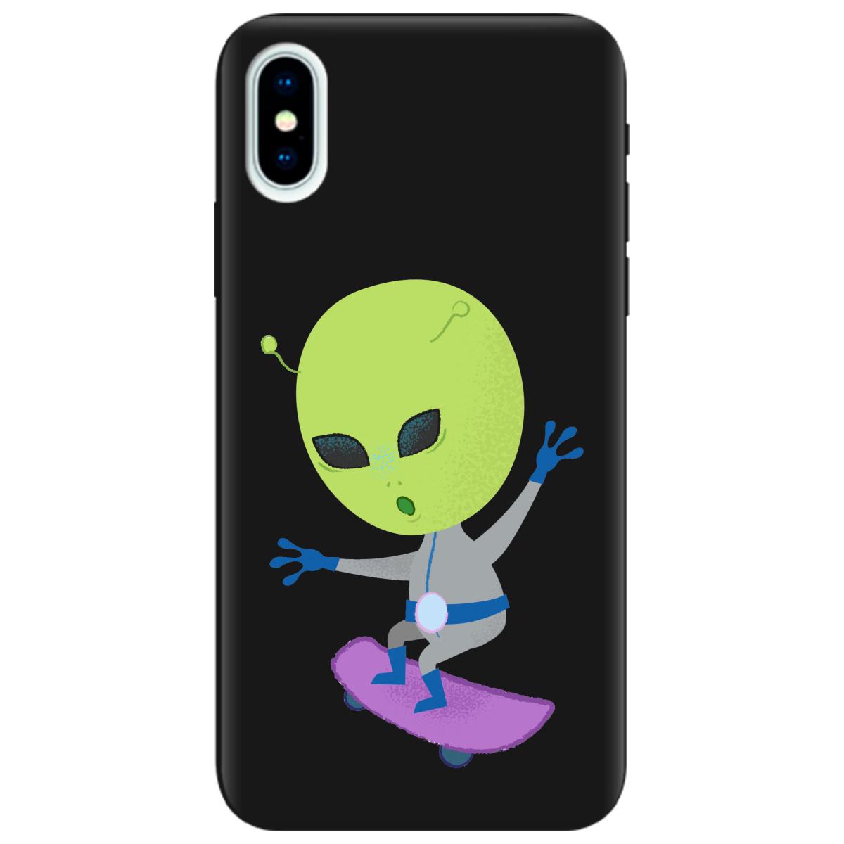 Силіконовий чохол Zorrov для Apple iPhone X - Alien (10270050268124790)