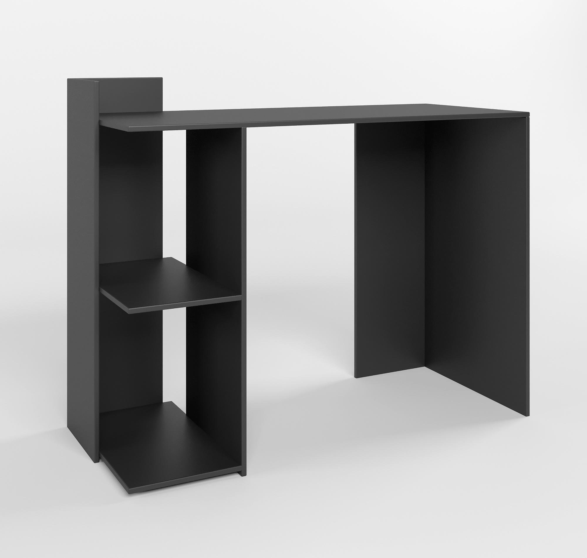 Стол письменный с полками Джеко 1200/12 120х52х87 см Антрацит (25171094)