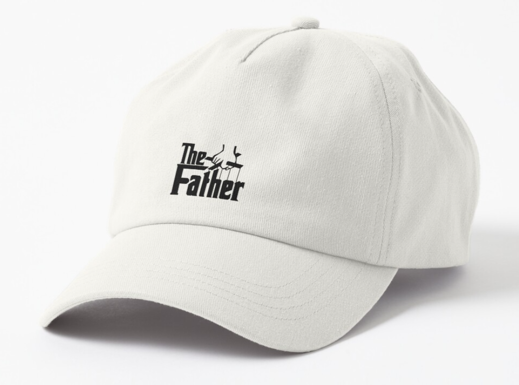 Кепка унисекс Malfini с принтом "The father" Белый Кепка унисекс Malfini с принтом "The father" Белый