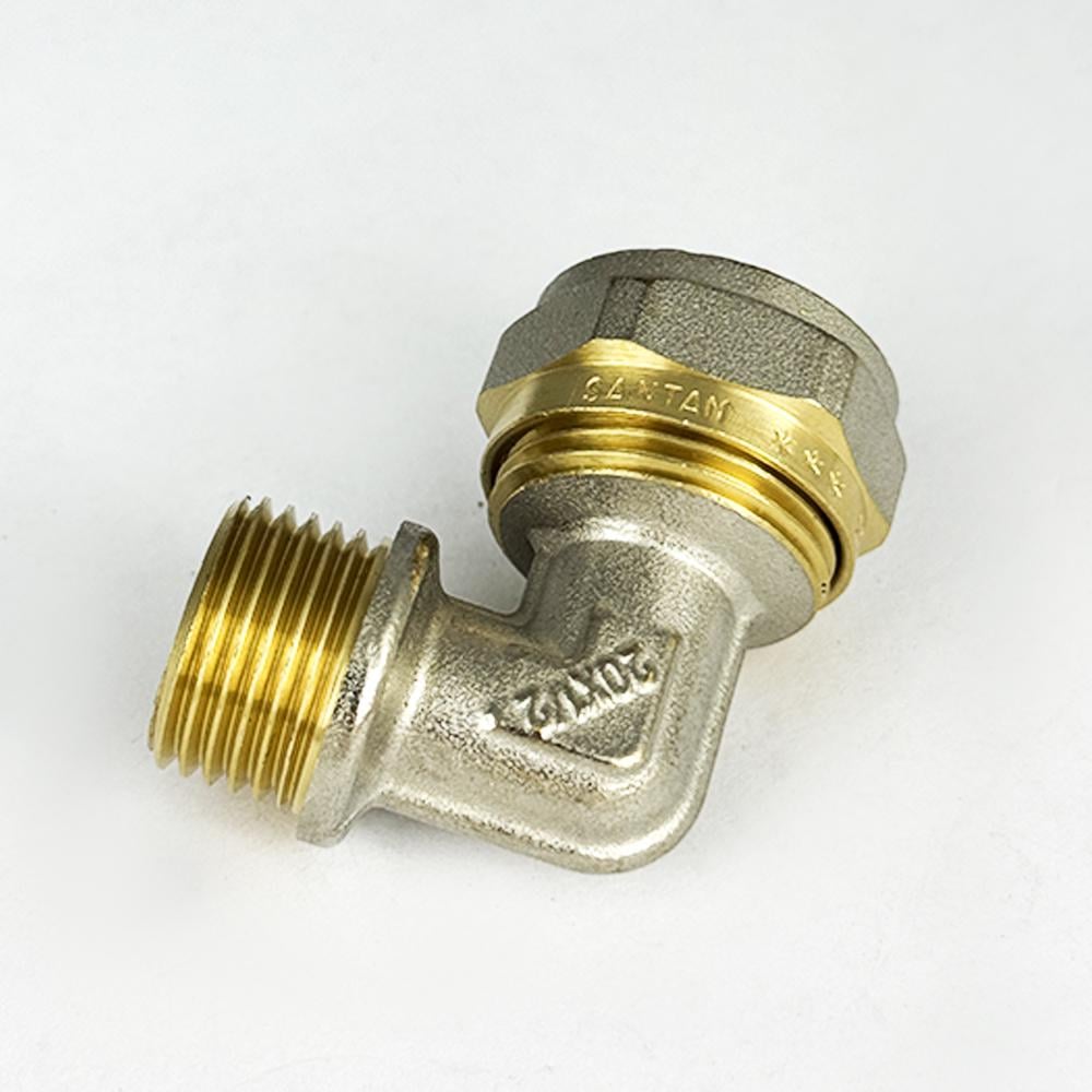 Кут із зовнішнім різьбленням з проточкою SANTAN 20х1/2" (43382) - фото 2 Кут із зовнішнім різьбленням з проточкою SANTAN 20х1/2" (43382) - фото 2