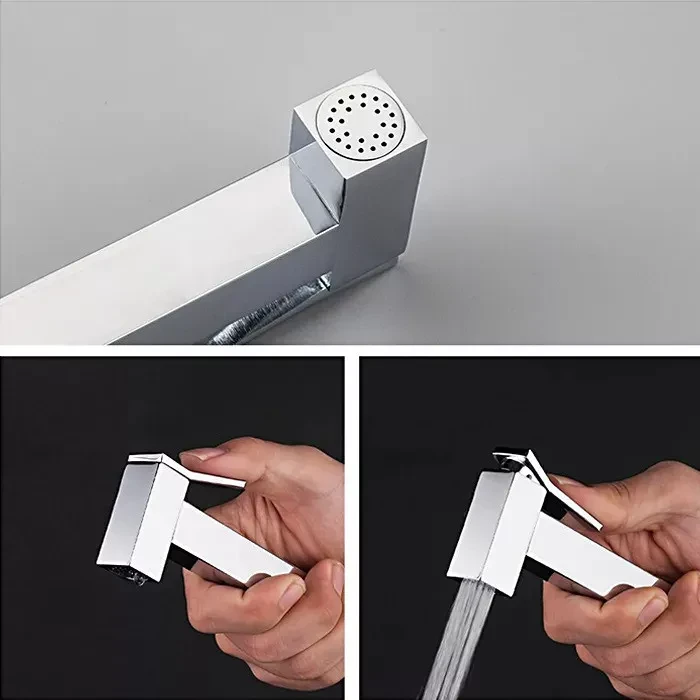 Гигиенический душ скрытого монтажа Gappo G7217-8 Белый/Хром (G7217-8) - фото 4 Гигиенический душ скрытого монтажа Gappo G7217-8 Белый/Хром (G7217-8) - фото 4