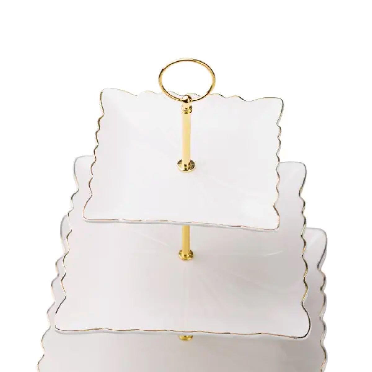 Этажерка для фруктов и десертов 3-ярусная квадратная Белый (5398) - фото 12 Этажерка для фруктов и десертов 3-ярусная квадратная Белый (5398) - фото 12